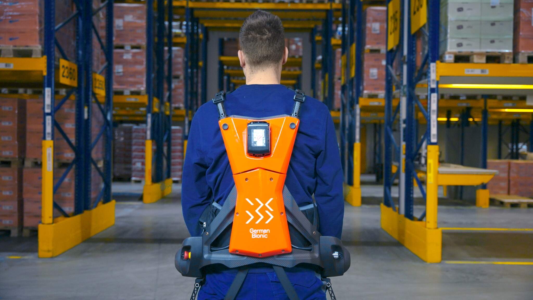 Exoskeletons in trial use at the DACHSER Warehouse