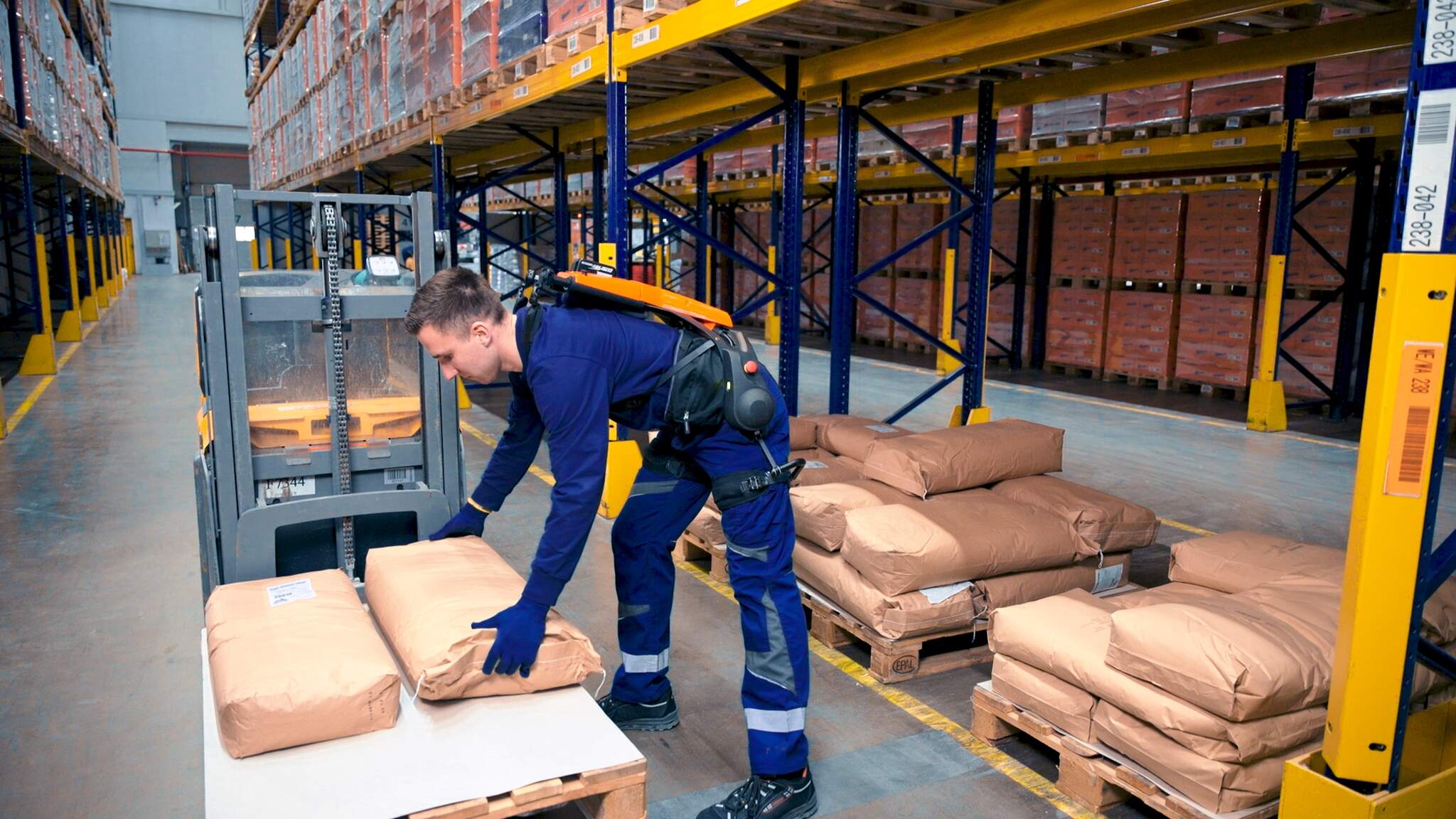 Active exoskeletons provide relief in the warehouse