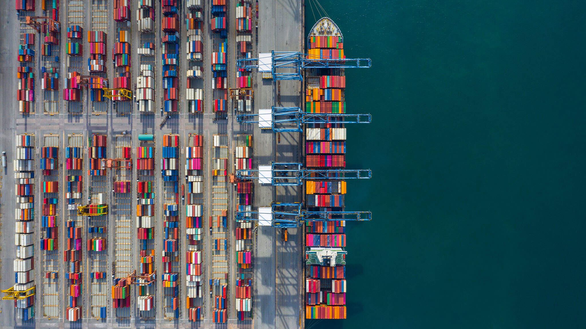 Sea freight connects different worlds
