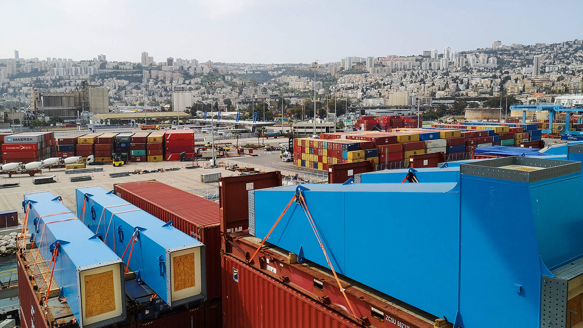 Arrival at the Port of Haifa. (Picture: ICL) Arrival at the Port of Haifa. (Picture: ICL)
