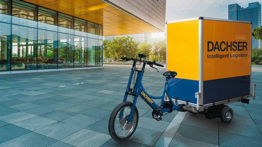 DACHSER is testing electrically assisted delivery bikes for the last mile.