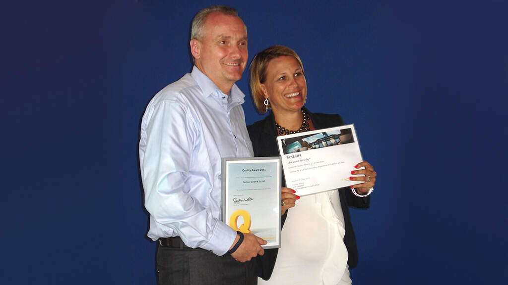 Katja Wichmann, Head of Global Account Management Europe/Africa at Lufthansa Cargo AG, and Thomas Krüger, Regional Manager North Central Europe at DACHSER Air & Sea Logistics