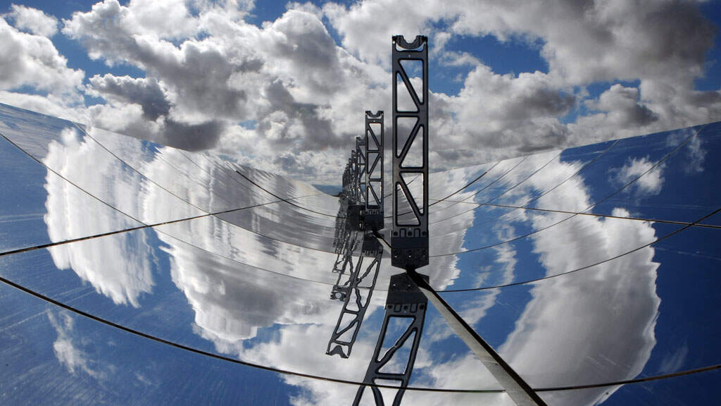 Parabolic mirrors form the heart of the solar power plant - Picture: Moroccan Agency for Solar Energy